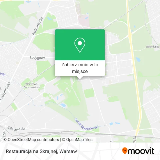 Mapa Restauracja na Skrajnej