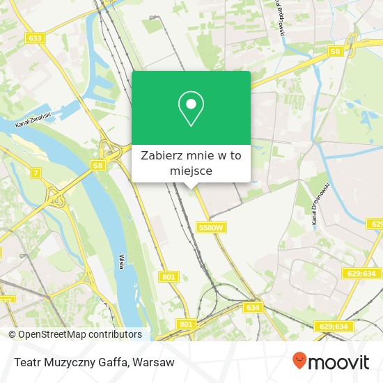 Mapa Teatr Muzyczny Gaffa