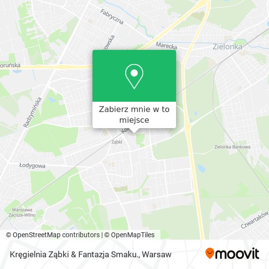 Mapa Kręgielnia Ząbki & Fantazja Smaku.