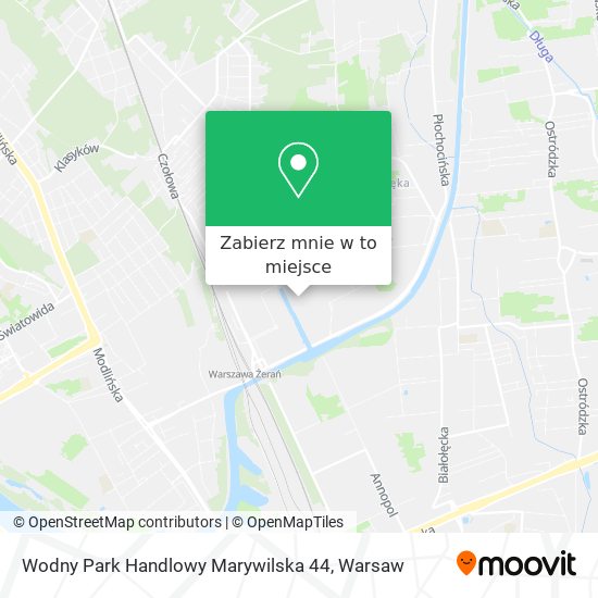 Mapa Wodny Park Handlowy Marywilska 44