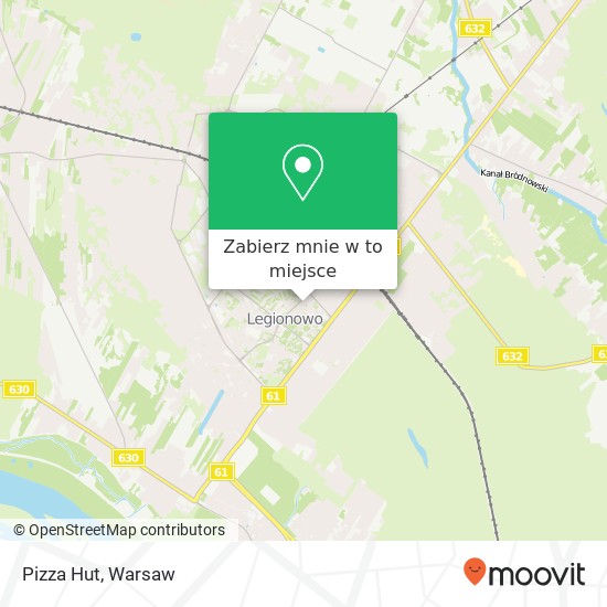 Mapa Pizza Hut, ulica Jozefa Pilsudskiego 05-120 Legionowo