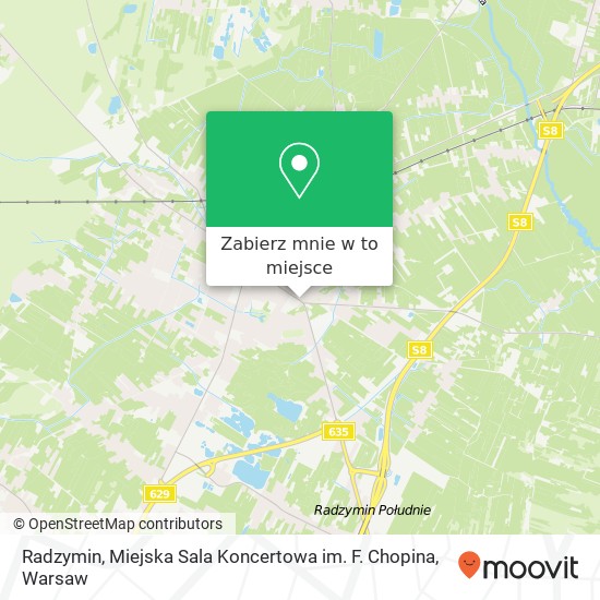 Mapa Radzymin, Miejska Sala Koncertowa im. F. Chopina