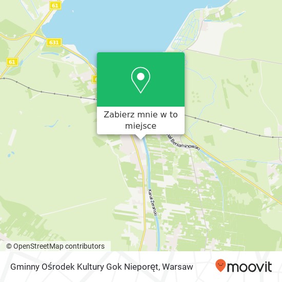 Mapa Gminny Ośrodek Kultury Gok Nieporęt