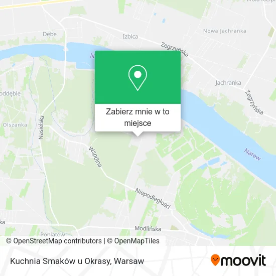Mapa Kuchnia Smaków u Okrasy