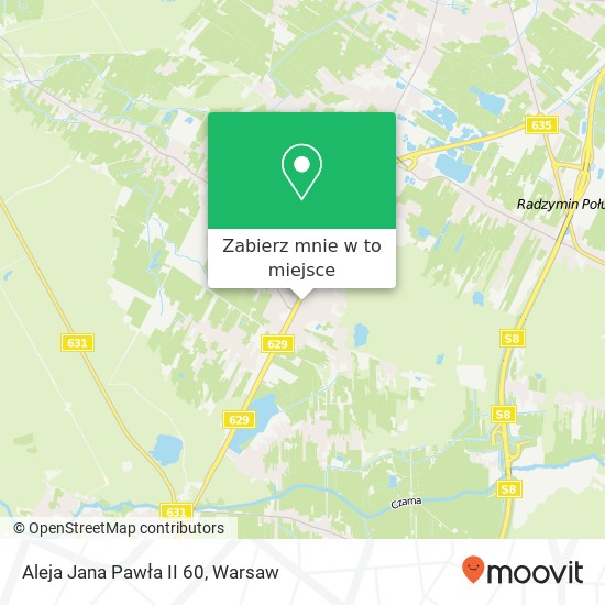 Mapa Aleja Jana Pawła II 60