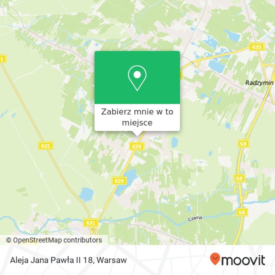 Mapa Aleja Jana Pawła II 18