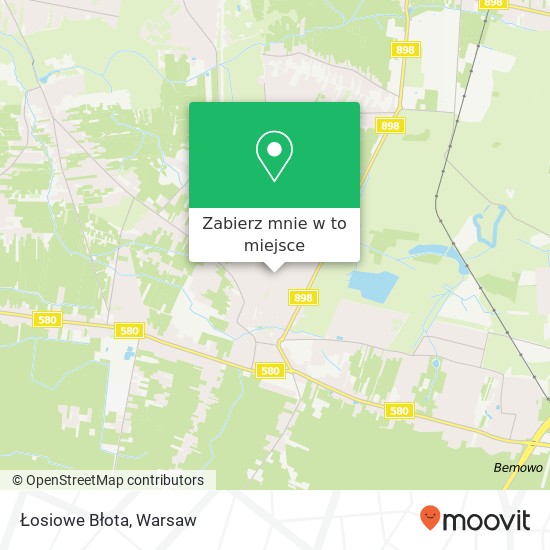 Mapa Łosiowe Błota