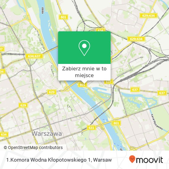 Mapa 1.Komora Wodna Kłopotowskiego 1