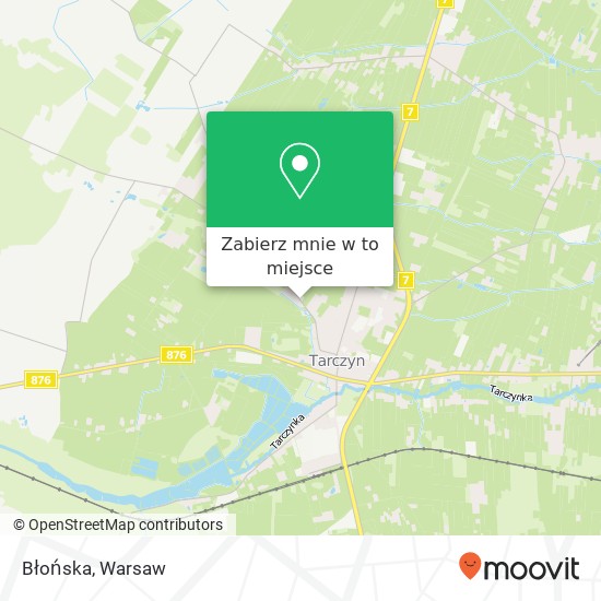 Mapa Błońska