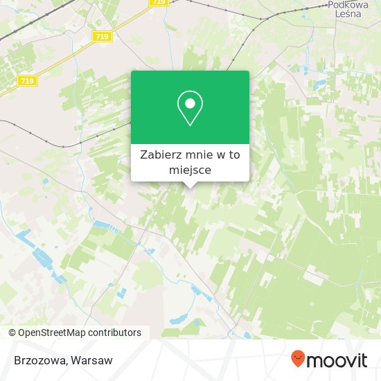 Mapa Brzozowa