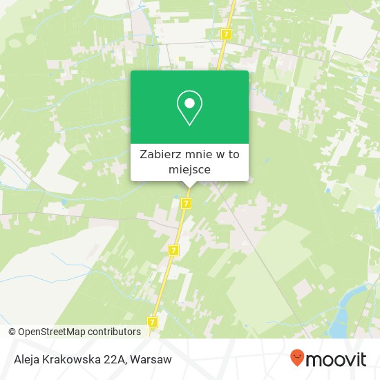 Mapa Aleja Krakowska 22A