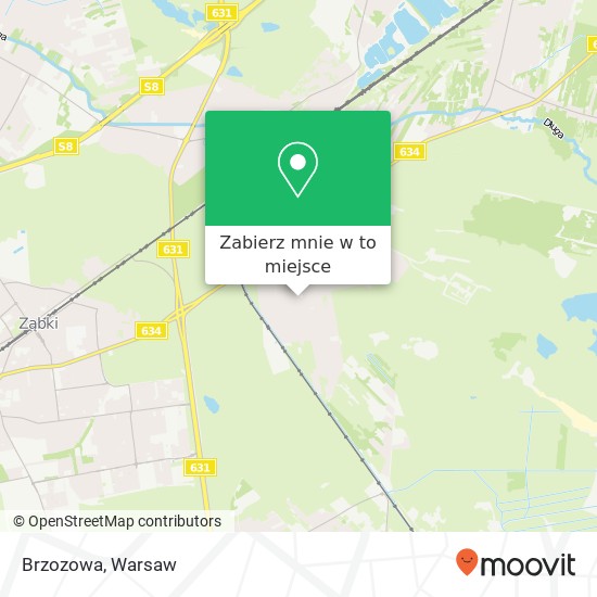 Mapa Brzozowa