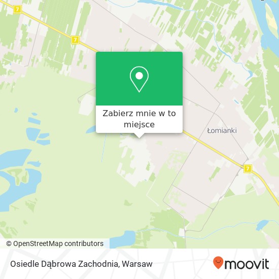 Mapa Osiedle Dąbrowa Zachodnia