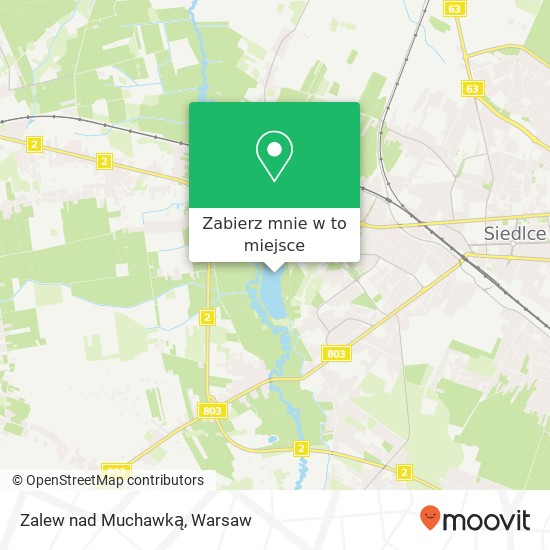 Mapa Zalew nad Muchawką