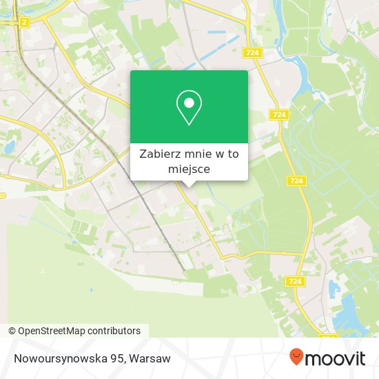 Mapa Nowoursynowska 95