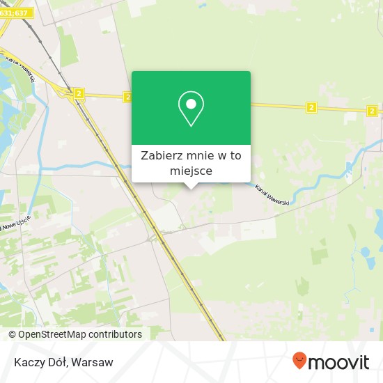 Mapa Kaczy Dół