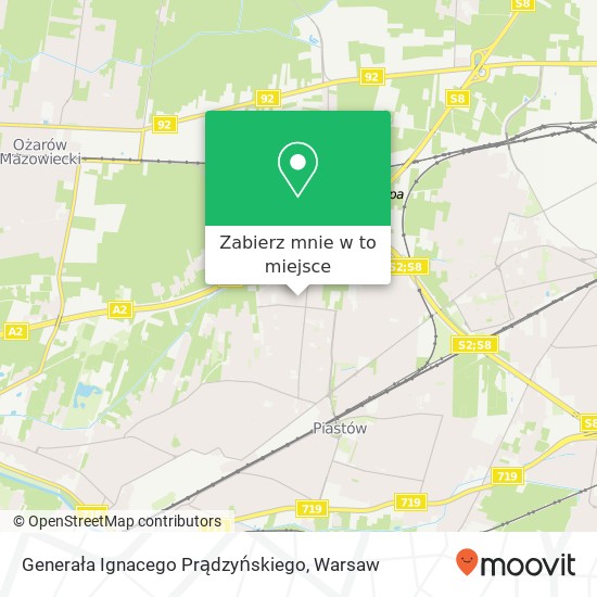 Mapa Generała Ignacego Prądzyńskiego