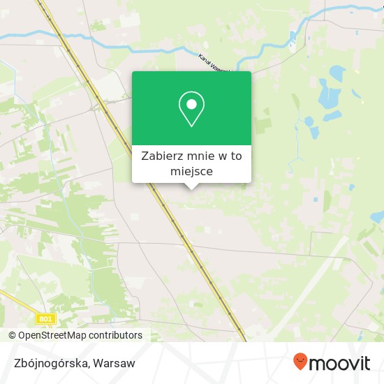 Mapa Zbójnogórska