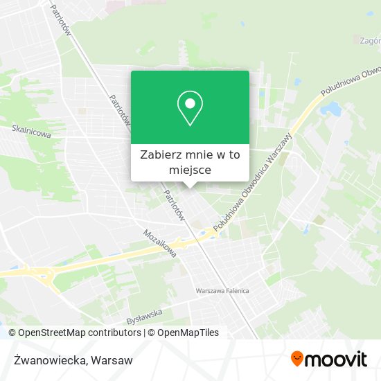 Mapa Żwanowiecka