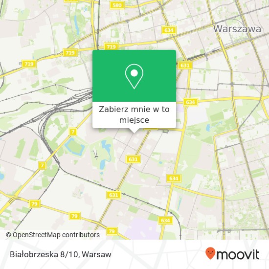 Mapa Białobrzeska 8/10