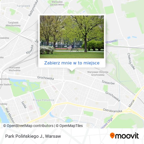 Mapa Park Polińskiego J.