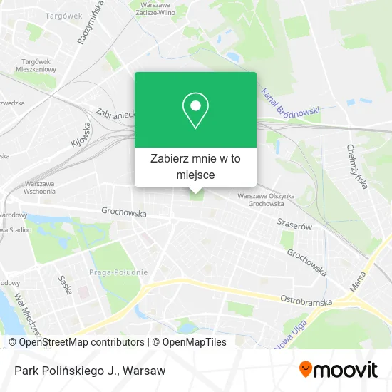 Mapa Park Polińskiego J.