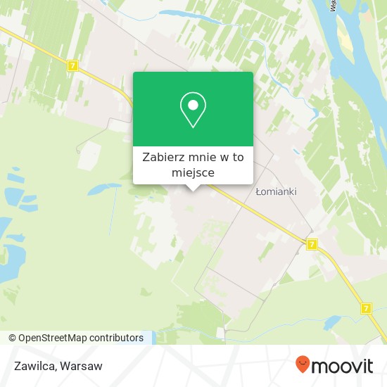 Mapa Zawilca