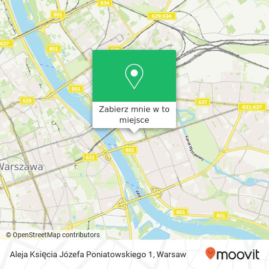 Mapa Aleja Księcia Józefa Poniatowskiego 1