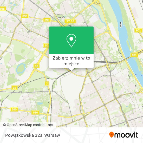 Mapa Powązkowska 32a