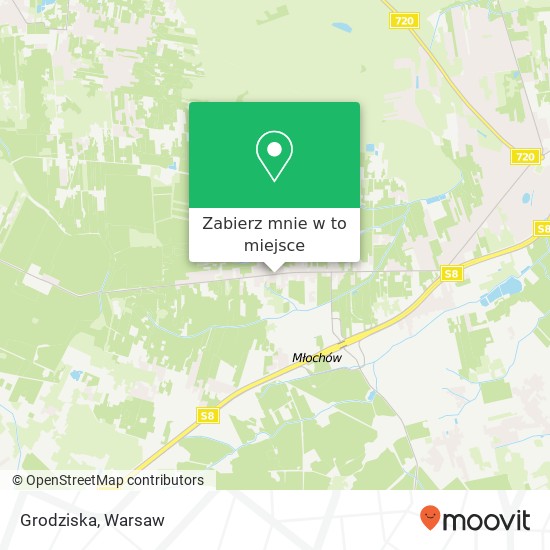 Mapa Grodziska