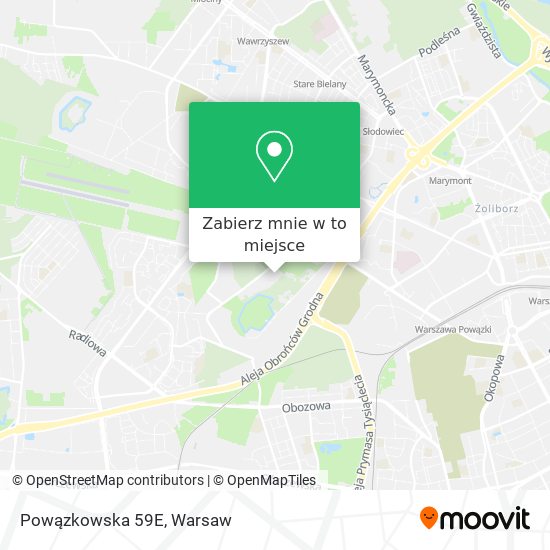 Mapa Powązkowska 59E