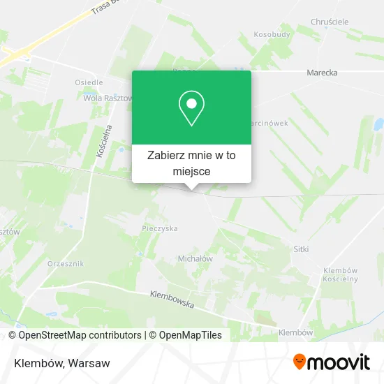 Mapa Klembów