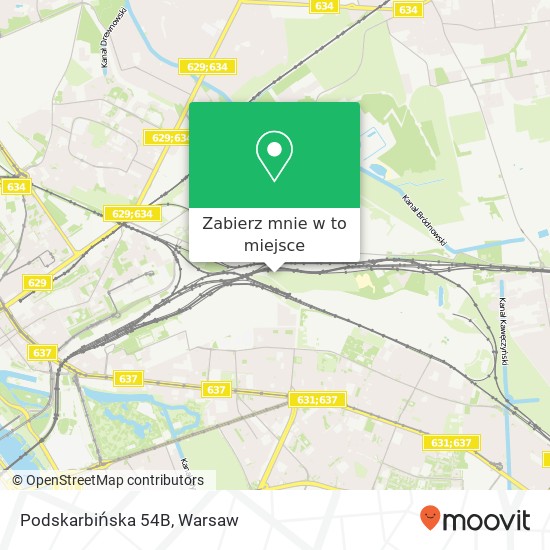 Mapa Podskarbińska 54B