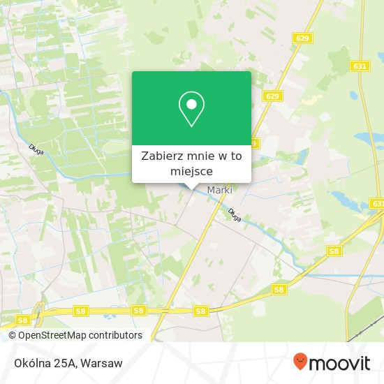 Mapa Okólna 25A