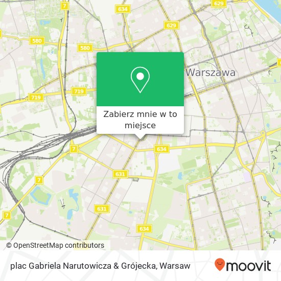 Mapa plac Gabriela Narutowicza & Grójecka