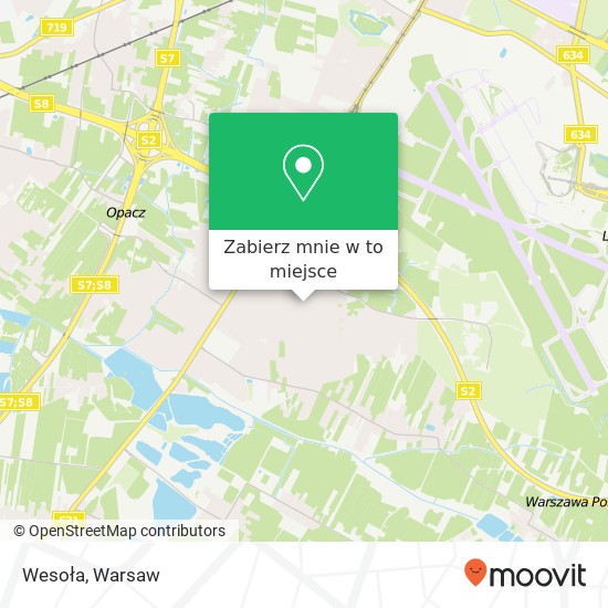 Mapa Wesoła