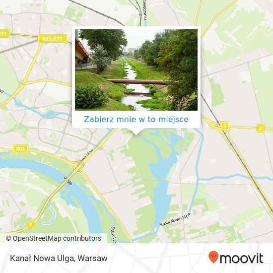 Mapa Kanał Nowa Ulga