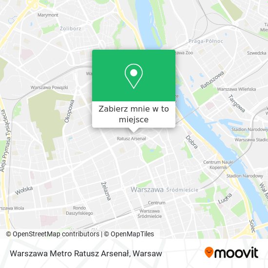 Mapa Warszawa Metro Ratusz Arsenał