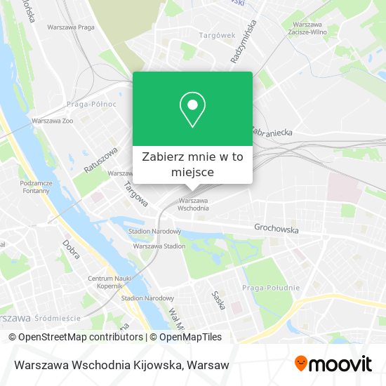 Mapa Warszawa Wschodnia Kijowska