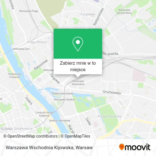 Mapa Warszawa Wschodnia Kijowska