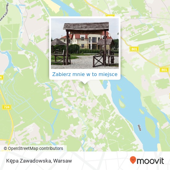 Mapa Kępa Zawadowska