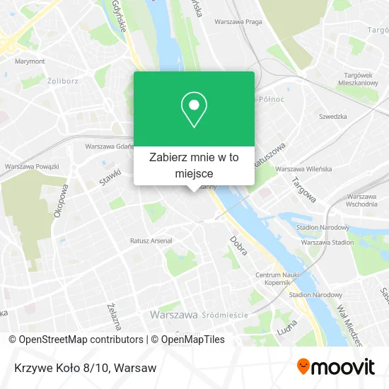 Mapa Krzywe Koło 8/10