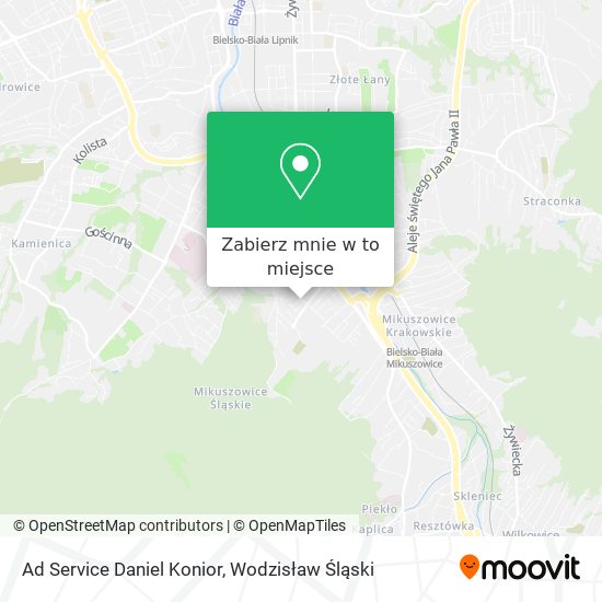 Mapa Ad Service Daniel Konior