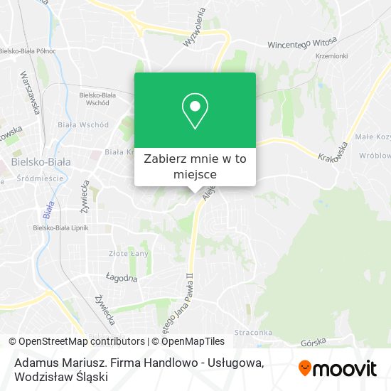 Mapa Adamus Mariusz. Firma Handlowo - Usługowa