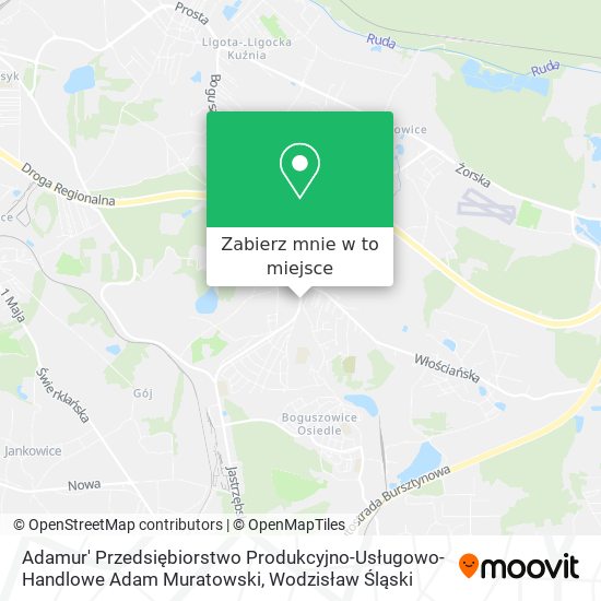Mapa Adamur' Przedsiębiorstwo Produkcyjno-Usługowo-Handlowe Adam Muratowski