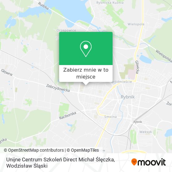 Mapa Unijne Centrum Szkoleń Direct Michał Ślęczka