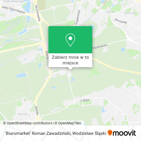 Mapa 'Biuromarket' Roman Zawadziński
