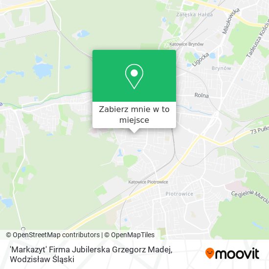 Mapa 'Markazyt' Firma Jubilerska Grzegorz Madej