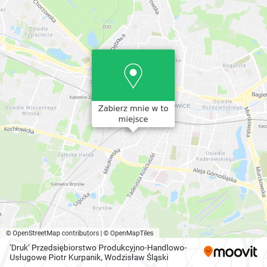Mapa 'Druk' Przedsiębiorstwo Produkcyjno-Handlowo-Usługowe Piotr Kurpanik