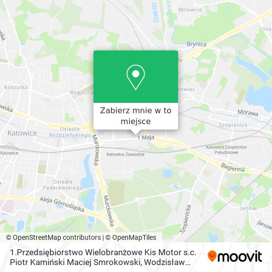 Mapa 1.Przedsiębiorstwo Wielobranżowe Kis Motor s.c. Piotr Kamiński Maciej Smrokowski